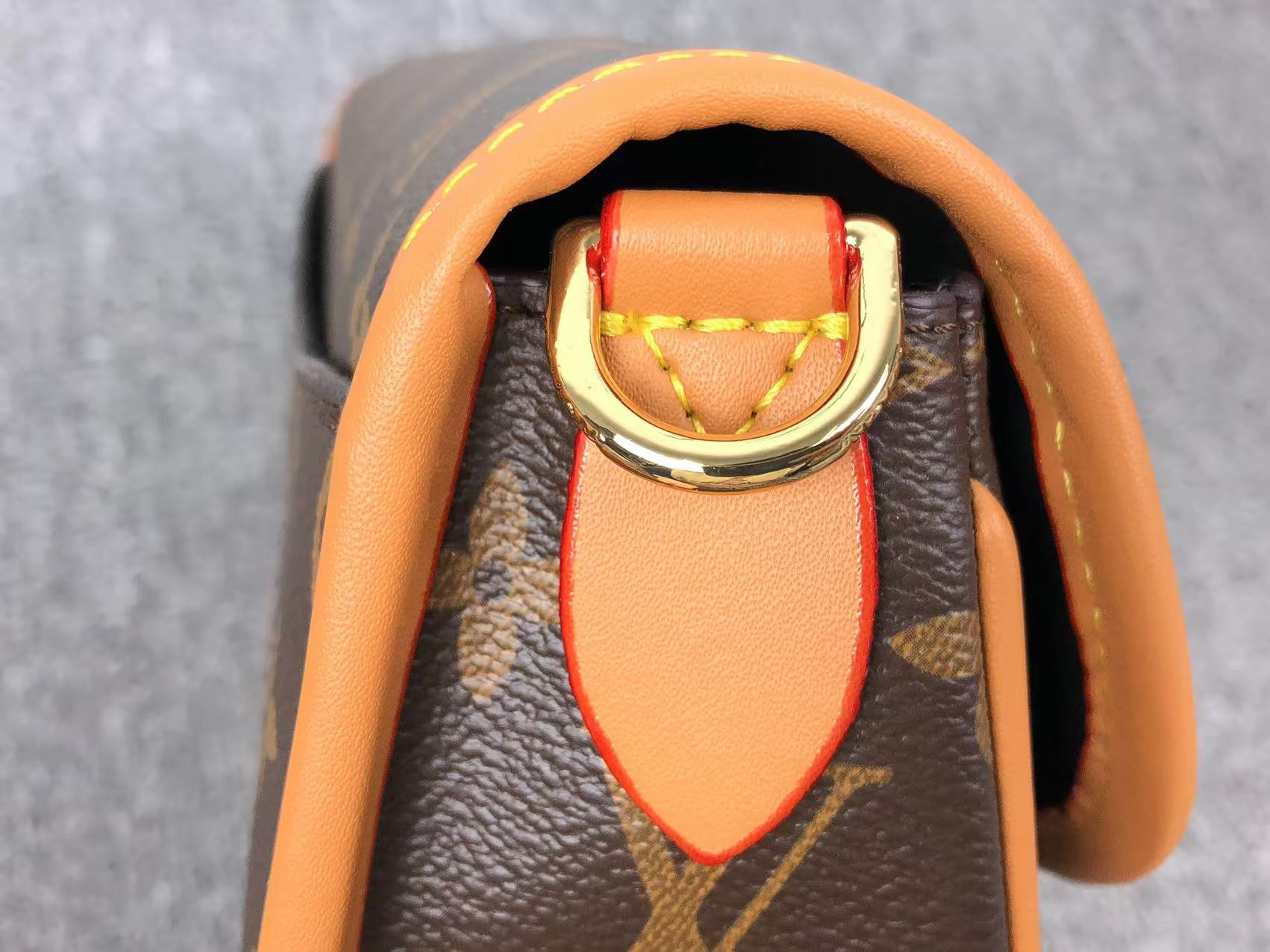 ＬＳ ＶＴＴＯＮ DIANE SATCHEL BAG BROWN