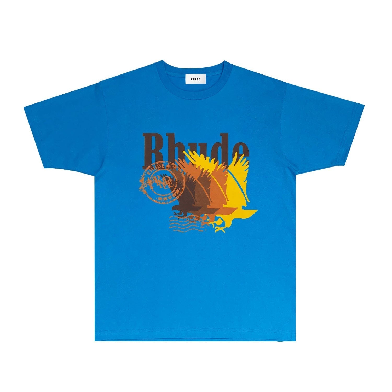 Rhude T Shirts Printed Trendy Pure Cotton