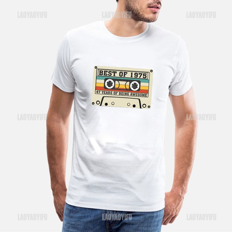 Vintage 1975 Limited Edition Men T Shirts Retro Classic