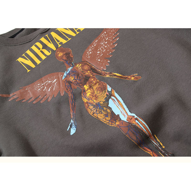 Nirvana Hoodie Rock Band Distressed Couple Loose Retro Sweatshirt