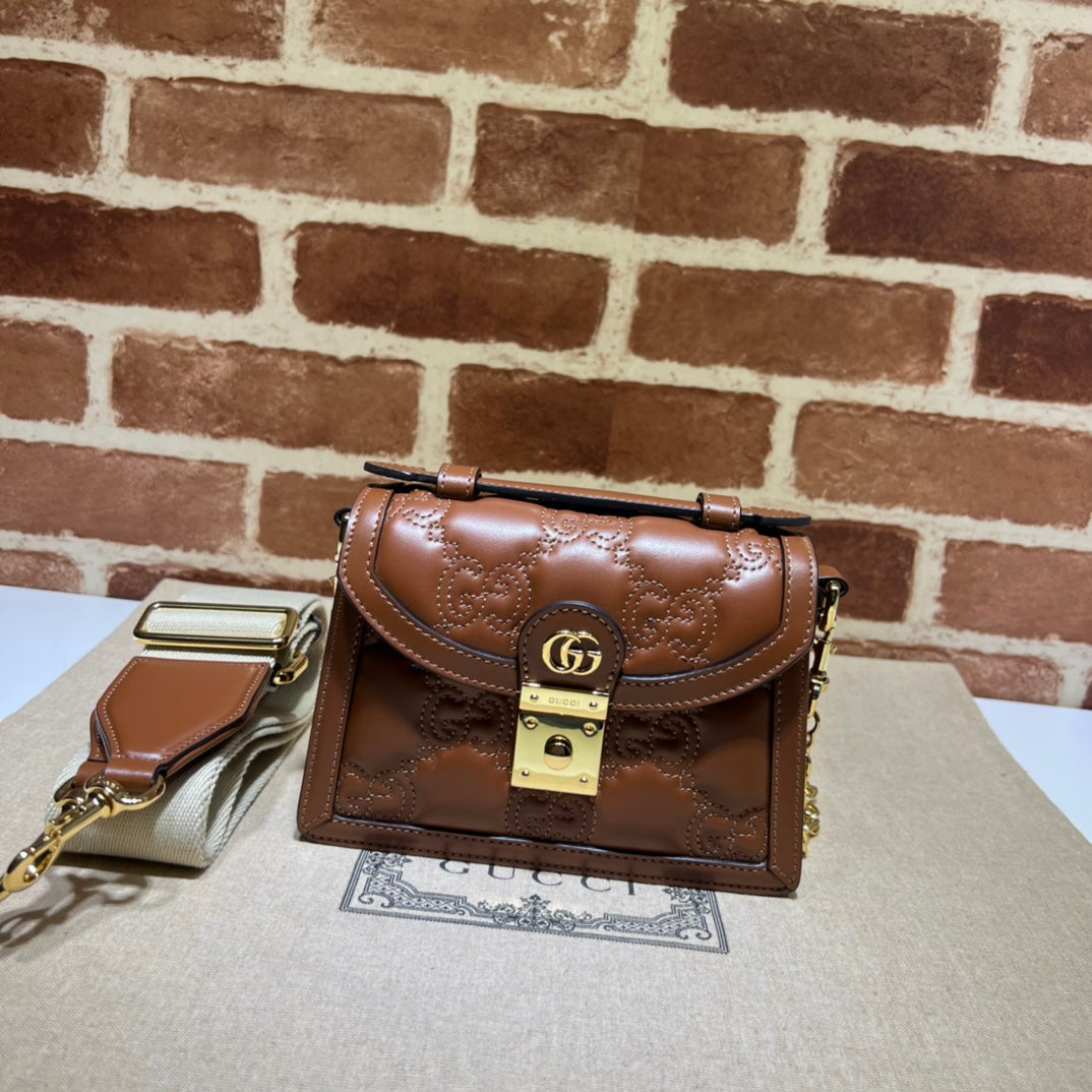 ＧＣＣＩGG MARMONT TOP HANDLE BAG BROWN
