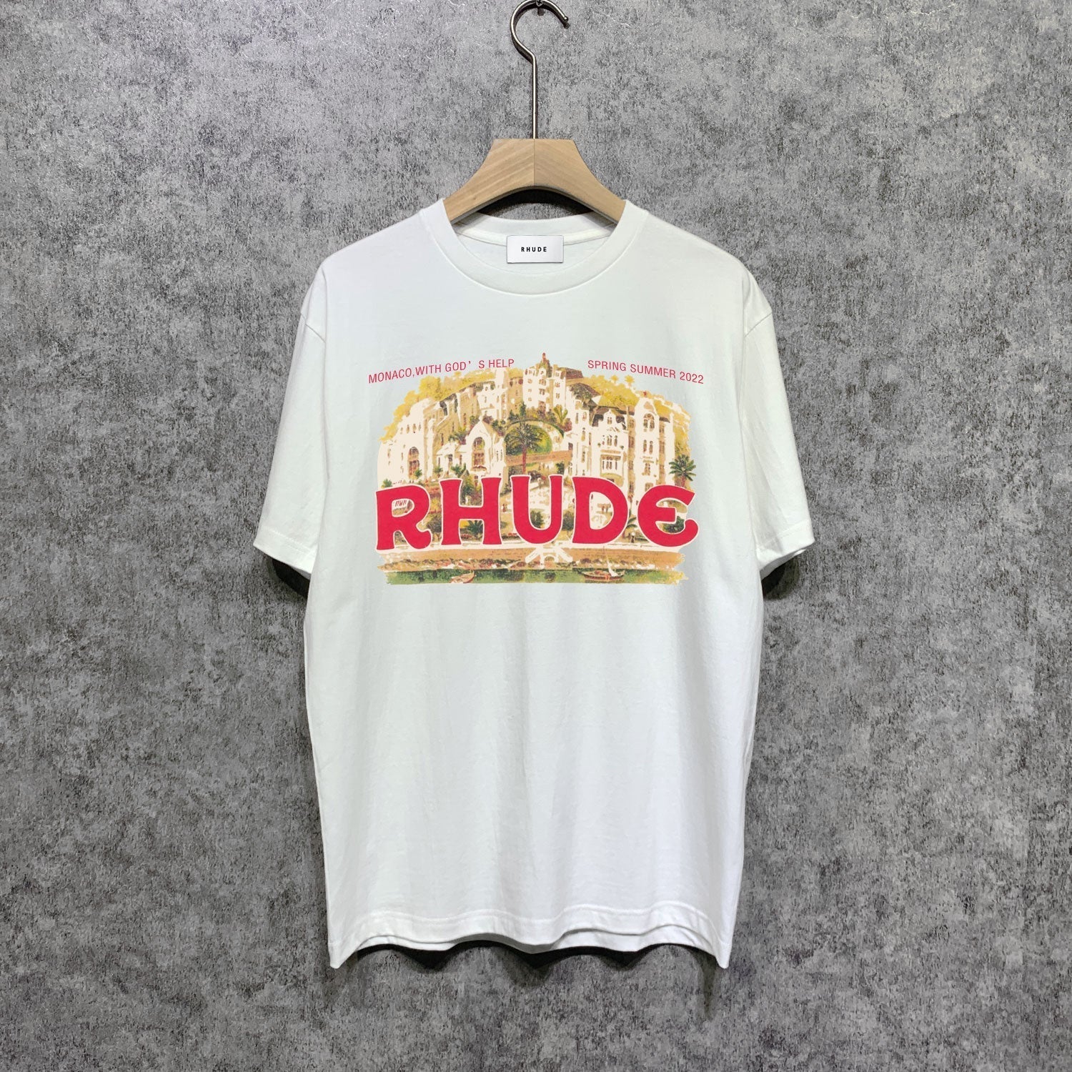 Rhude T Shirts Printed Trendy Pure Cotton