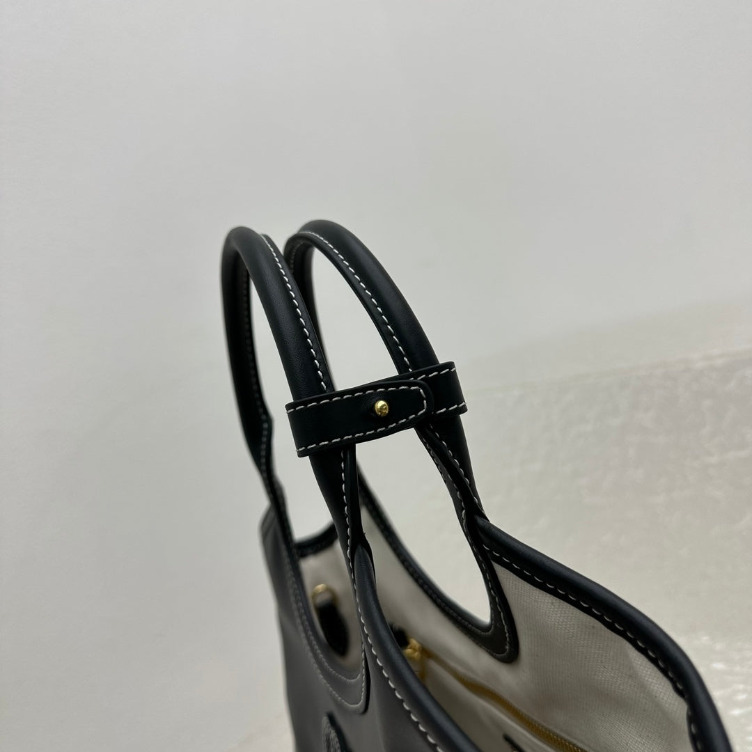 ＭＩ ＭＵ  IVY LEATHER BAG BLACK