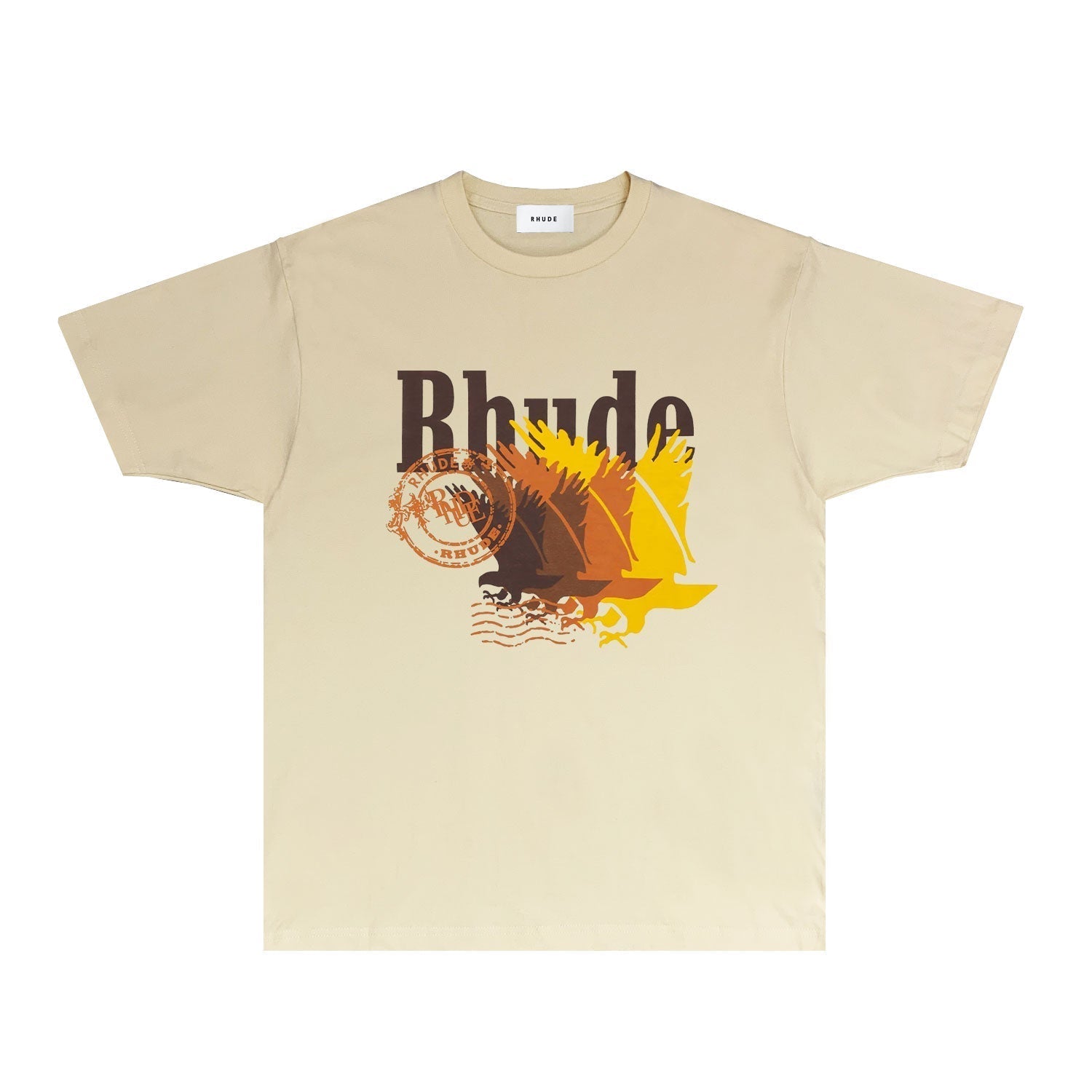 Rhude T Shirts Printed Trendy Pure Cotton