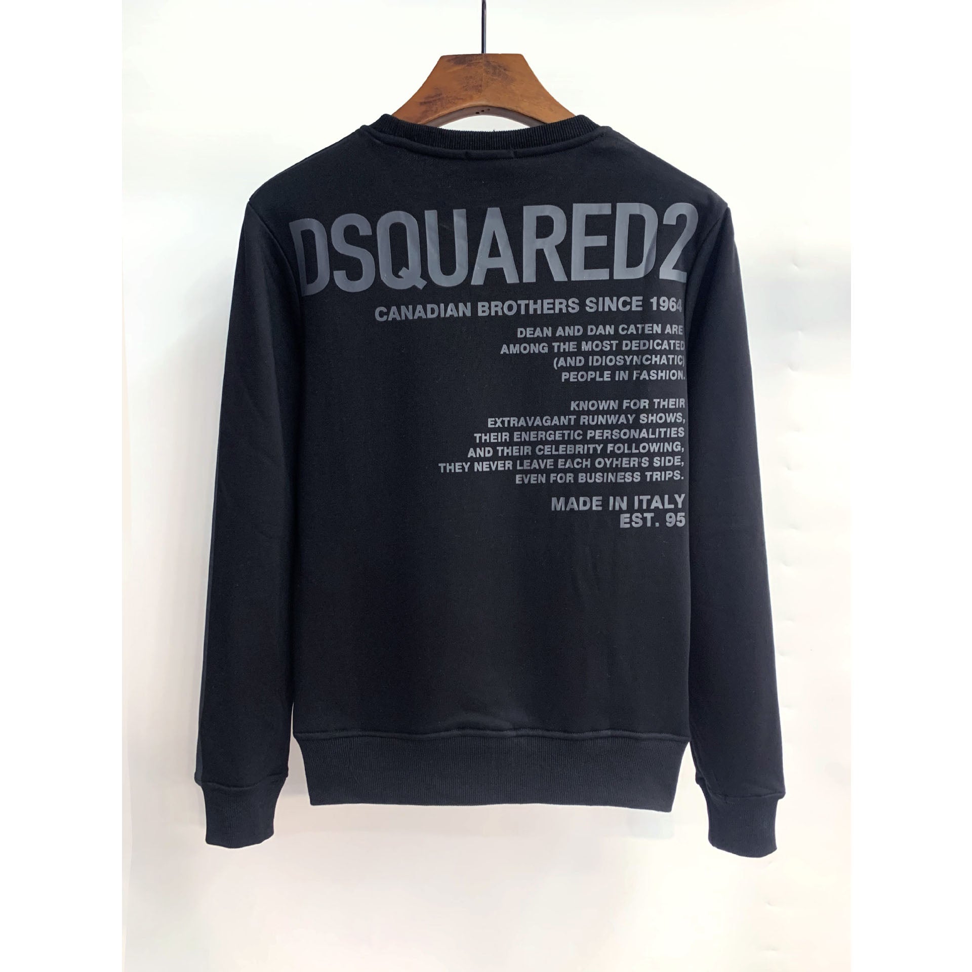 Dsq2 Hoodie DSQ Lian D2 Half Piece Red Leaf Printed Sweater Trendy Men's Autumn and Winter