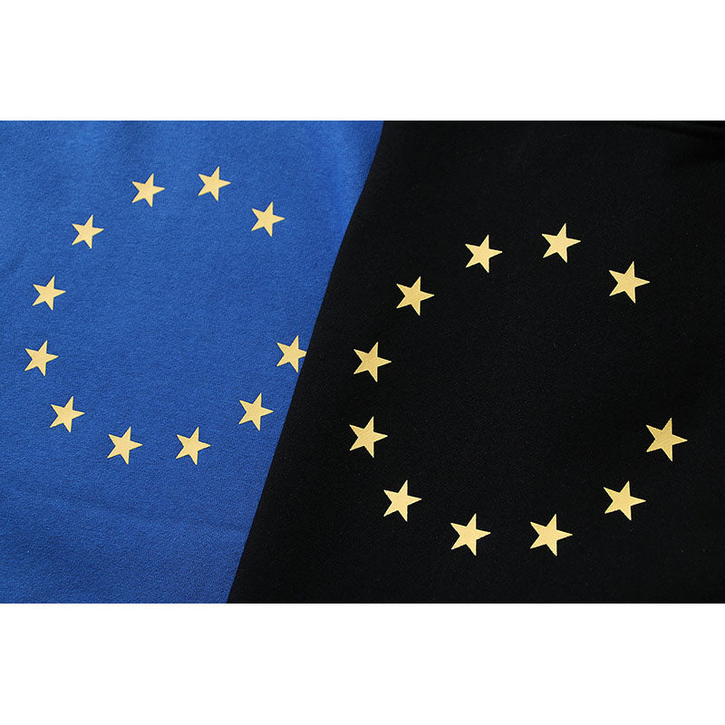 Kanye West Sunday Service Hoodie Vintage Klein Blue Hooded Sweater Stars Printing Plus Velvet