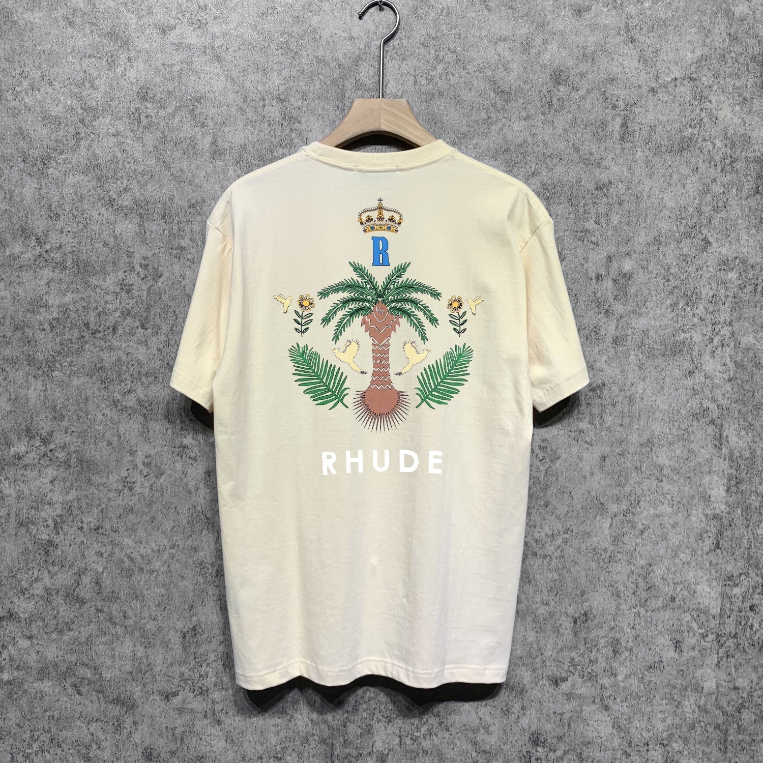 Rhude T Shirts Printed Trendy Pure Cotton