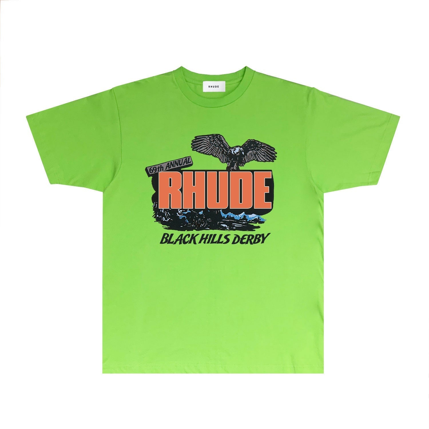 Rhude T Shirts Printed Trendy Pure Cotton