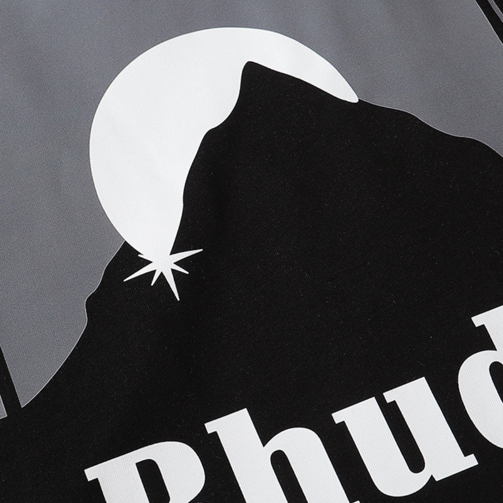 Rhude T Shirt Sunset Design Letter Print Short Sleeve T-Shirt