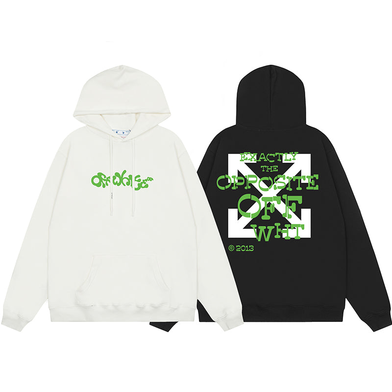 OFF WHITE Hoodie Trendy Street Style Personalized Cotton