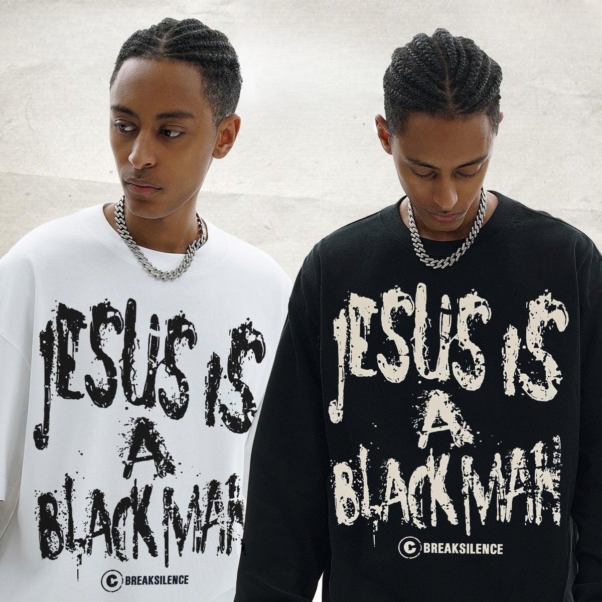 Vintage Hoodie text print long short sleeve t-shirt washed old t-shirt