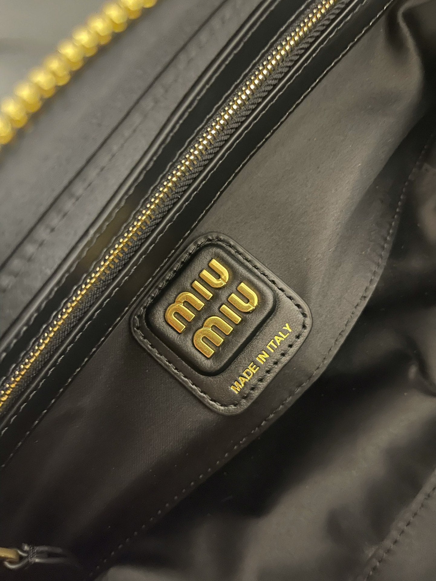 ＭＩ ＭＵ BEAU LEATHER BAG BLACK SMALL