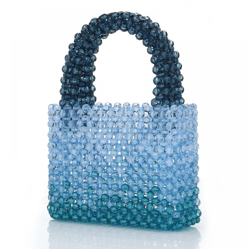 Handmade Gradient Beaded Tote Bag for Events