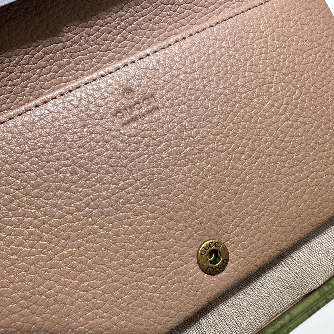 ＧＣＣＩMARMONT BLACK LEATHER WALLET ON CHAIN BROWN