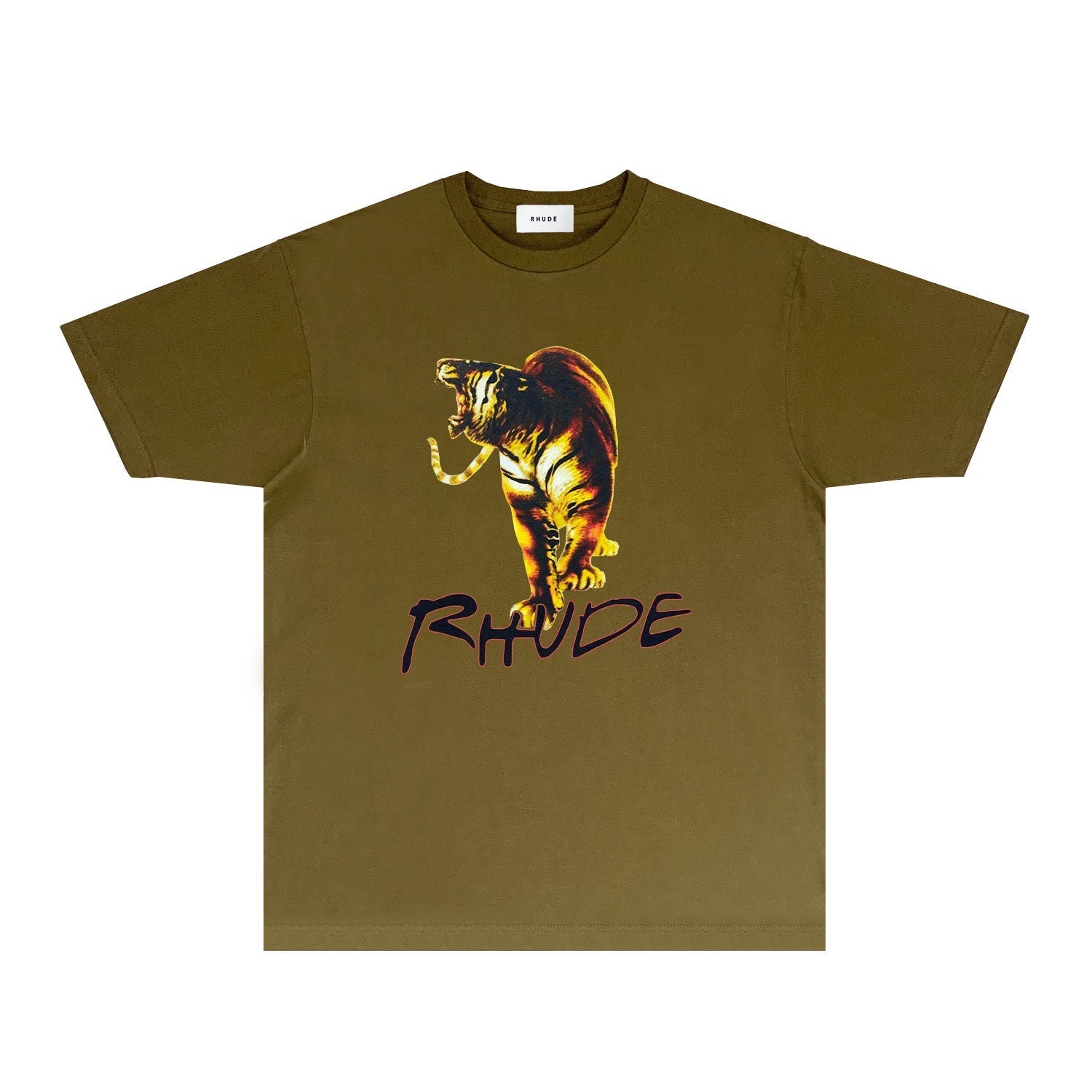 Rhude T Shirts Printed Trendy Pure Cotton