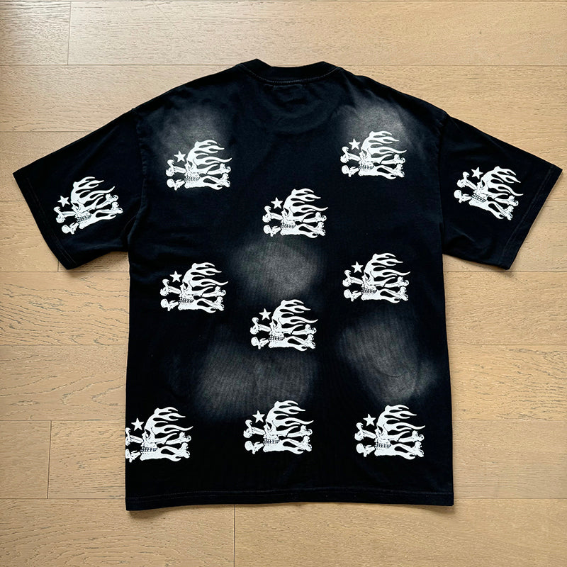 Hellstar T Shirts Washed Aging Process