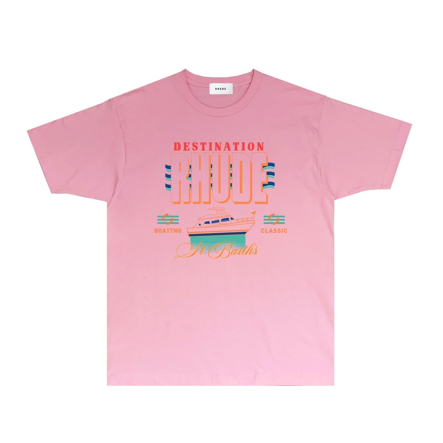 Rhude T Shirts Printed Trendy Pure Cotton