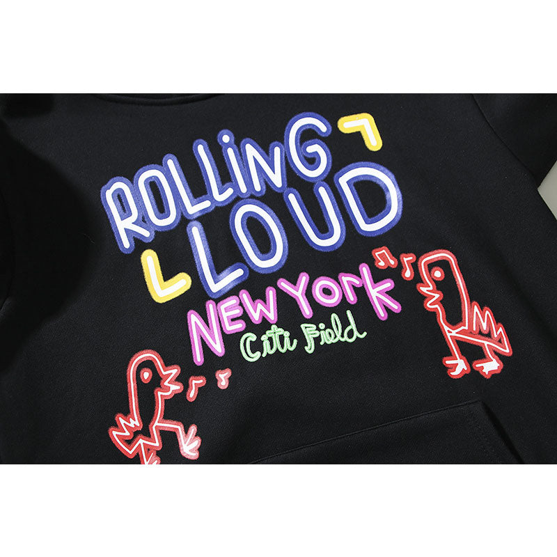 Kanye West Sunday Service Hoodie Autumn And Winter Color Hand Painted Graffiti Hooded Sweater Couple