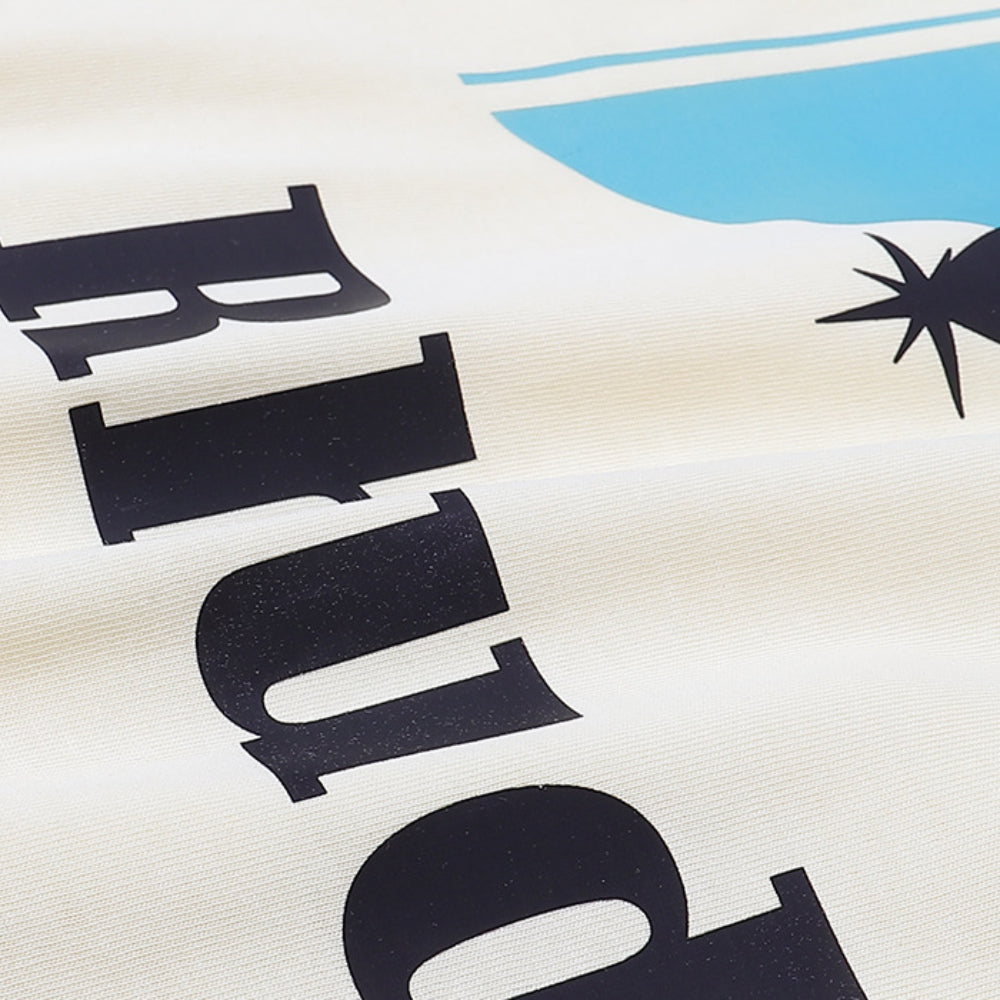 Rhude T Shirt Sunset Classic Alphabet Print Short Sleeve T-Shirt