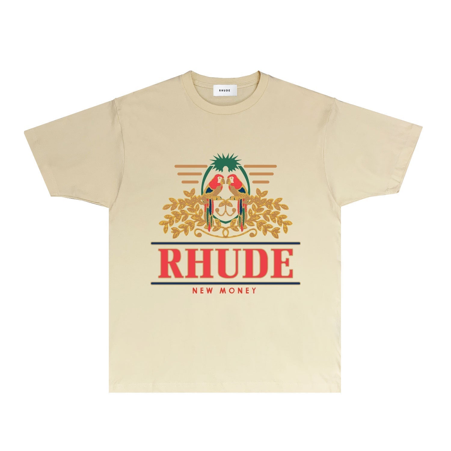 Rhude T Shirts Printed Trendy Pure Cotton