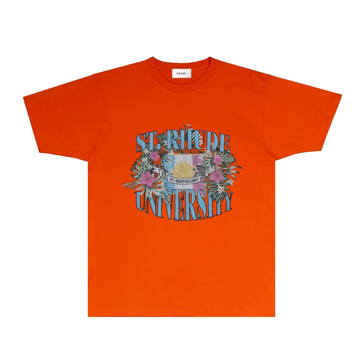 Rhude T Shirts Printed Trendy Pure Cotton