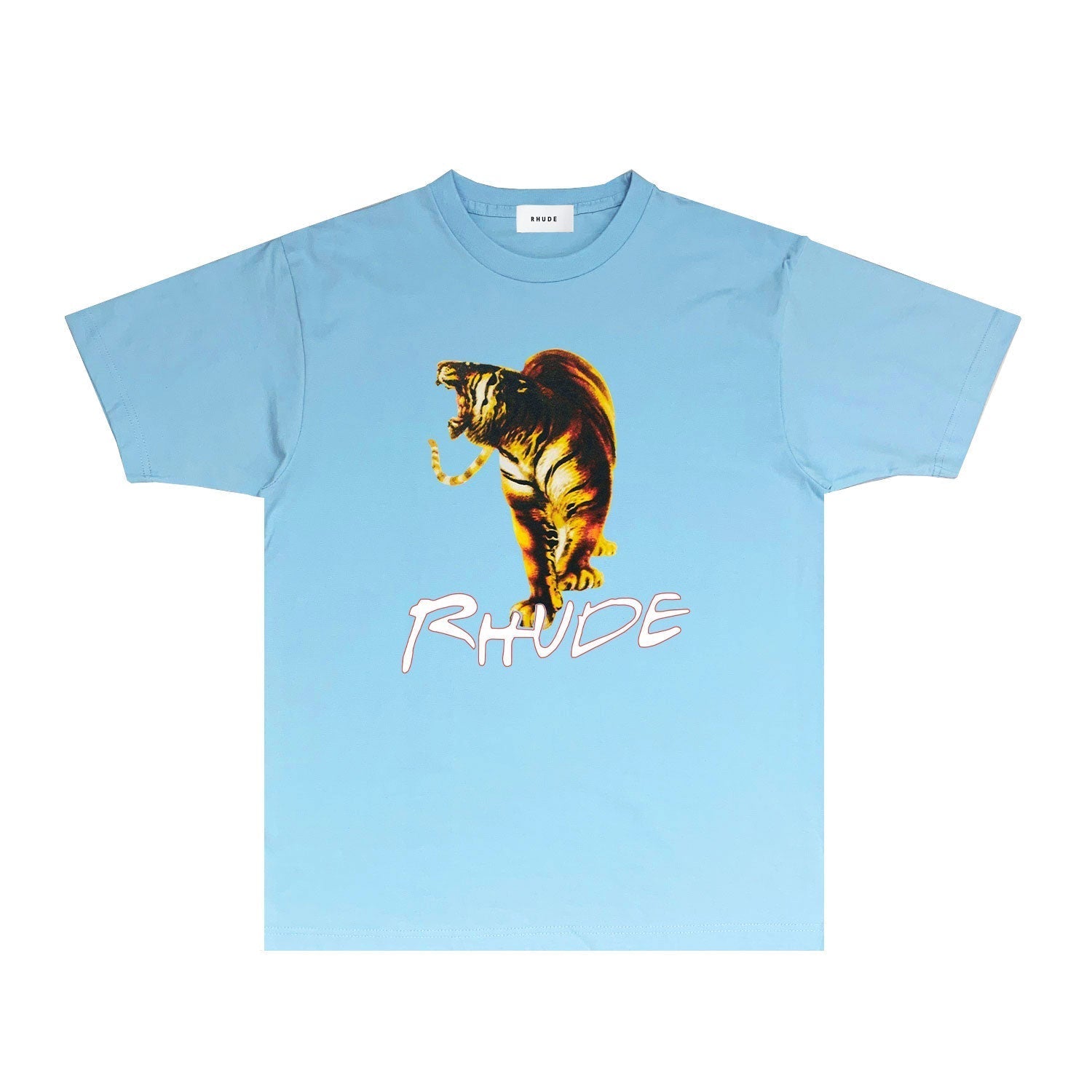 Rhude T Shirts Printed Trendy Pure Cotton