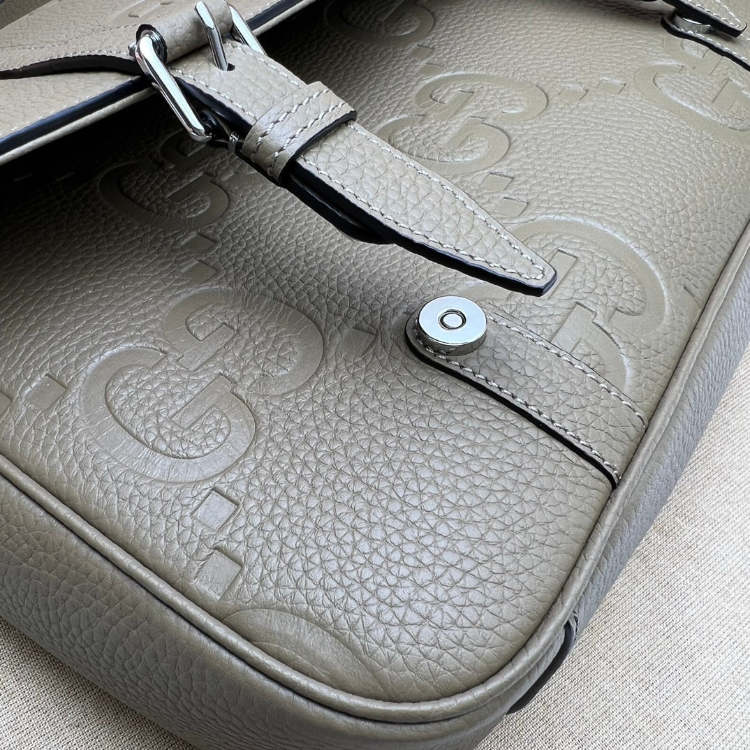 ＧＣＣＩGG JUMBO MEDIUM MESSEGER BAG BEGIE