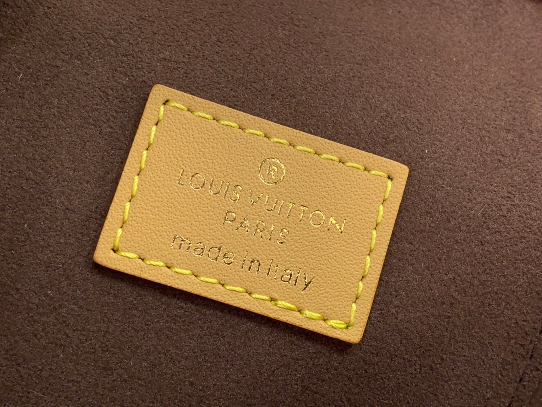 ＬＳ ＶＴＴＯＮ VANITY CHAIN POUCH BRONZE/BLACK