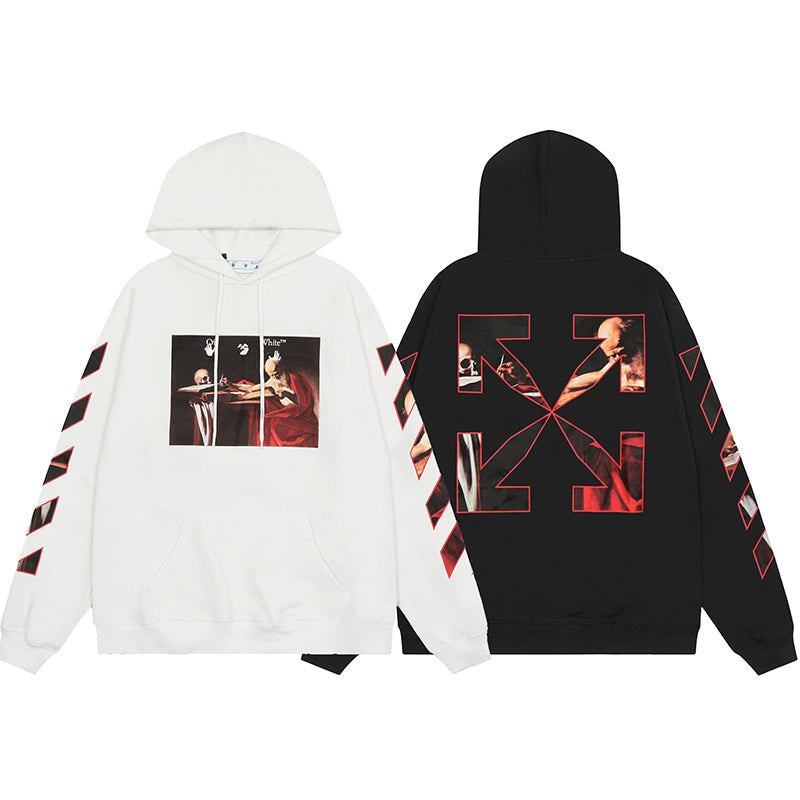 OFF WHITE Hoodie Trendy Street Style Personalized Cotton