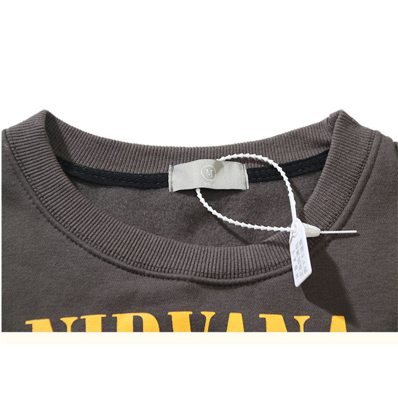 Nirvana Hoodie Rock Band Distressed Couple Loose Retro Sweatshirt