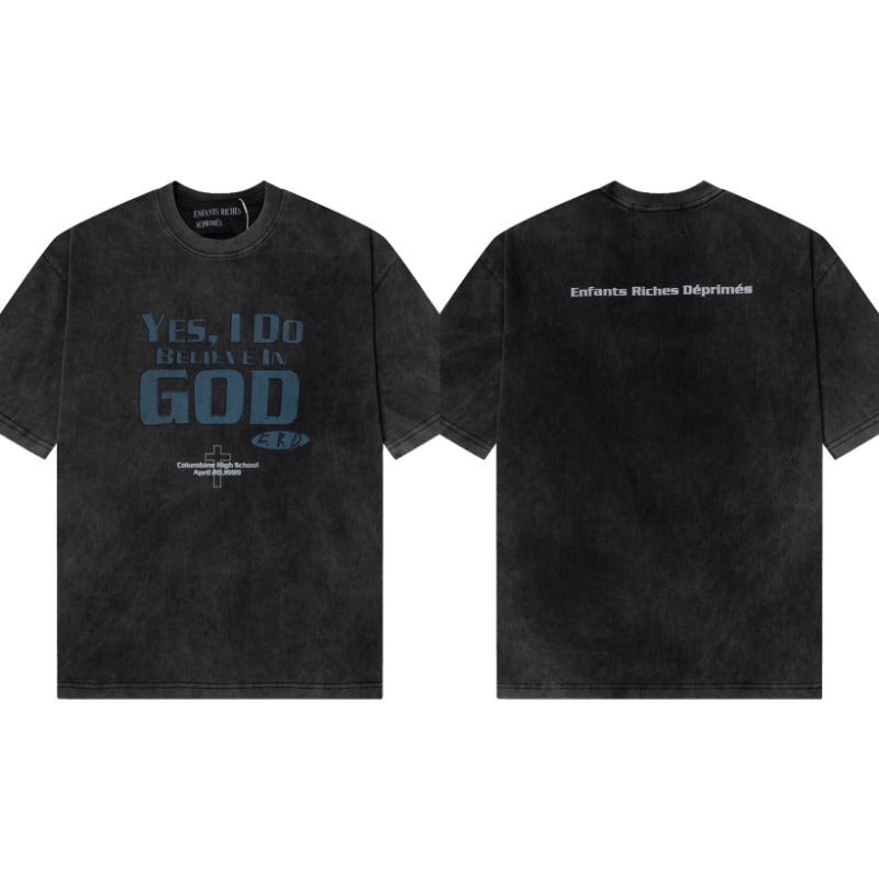 ERD T Shirts Printed Pure Cotton Loose Short Sleeve T-shirt