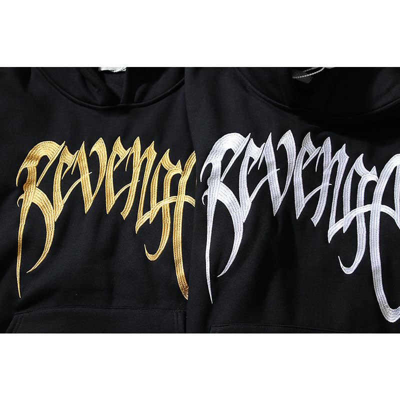 Kanye West Sunday Service Hoodie Autumn And Winter Embroidery L Couple Loose-Fitting Hoodie Fleece Lined