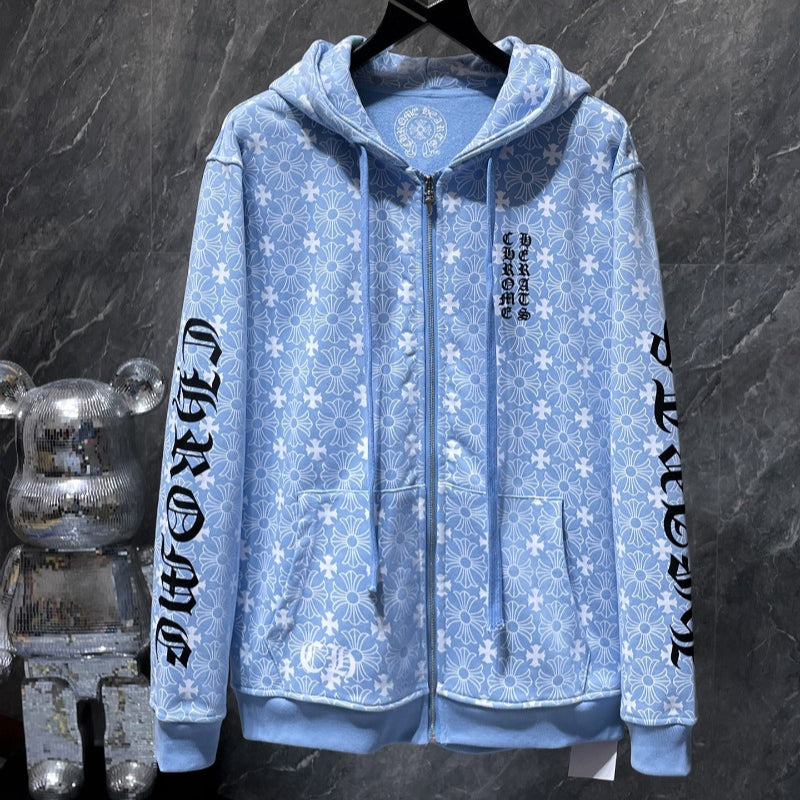 Chh Chrome Hearts Hoodie autumn and winter logo full of zipper cardigan jacket hooded