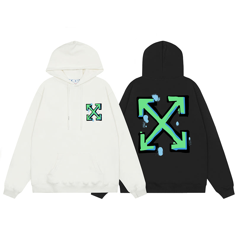 OFF WHITE Hoodie Trendy Street Style Personalized Cotton