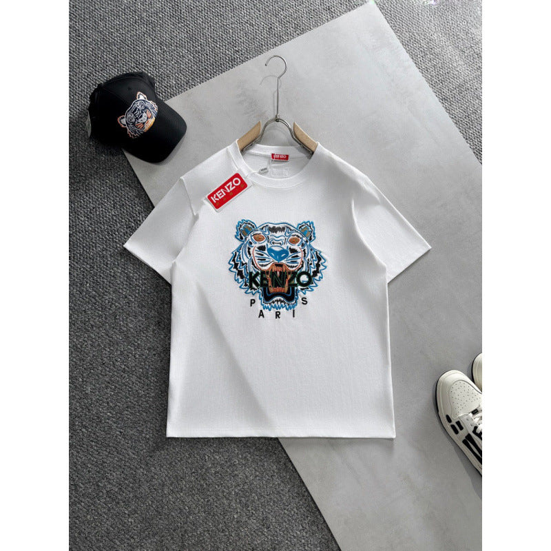 KENZO T Shirt Summer Tiger Head Casual