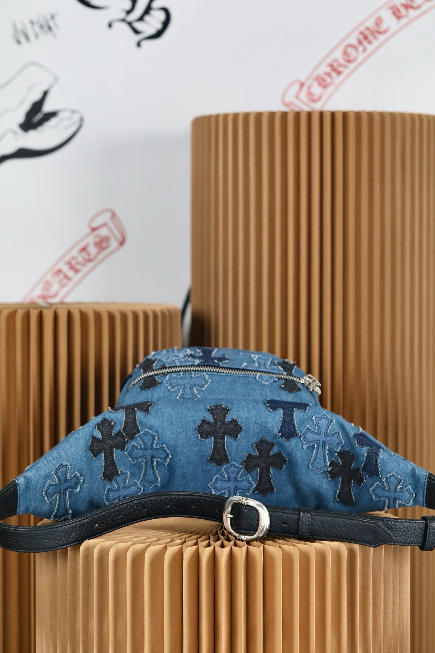 ＣＨＲＭ ＨＲＴＳ EMBROIDERED CROSS PATCH SNAT PACK BLUE DENIM