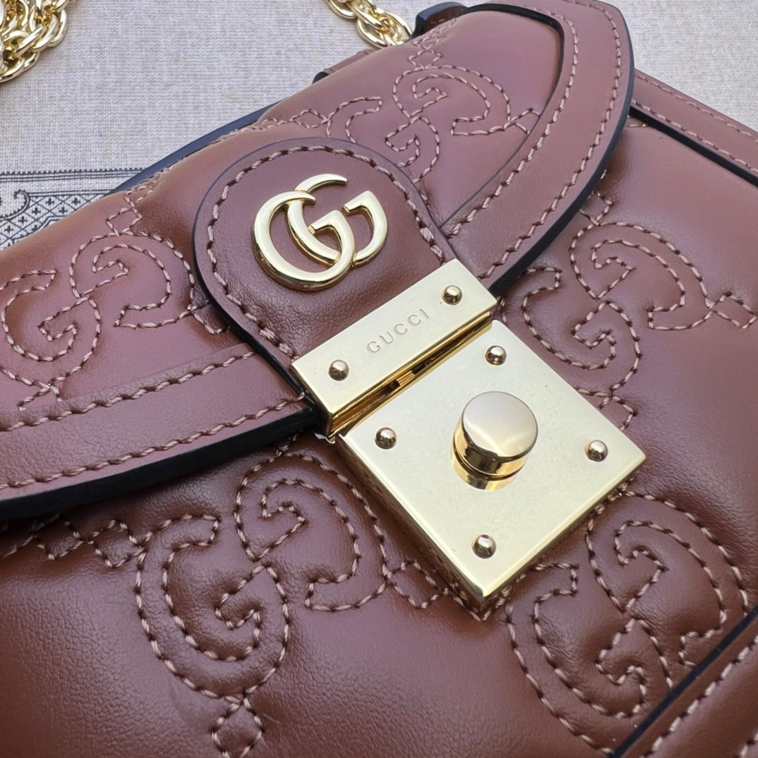 ＧＣＣＩGG MARMONT TOP HANDLE BAG BROWN