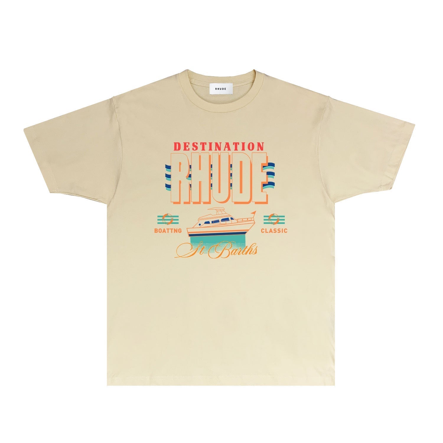 Rhude T Shirts Printed Trendy Pure Cotton