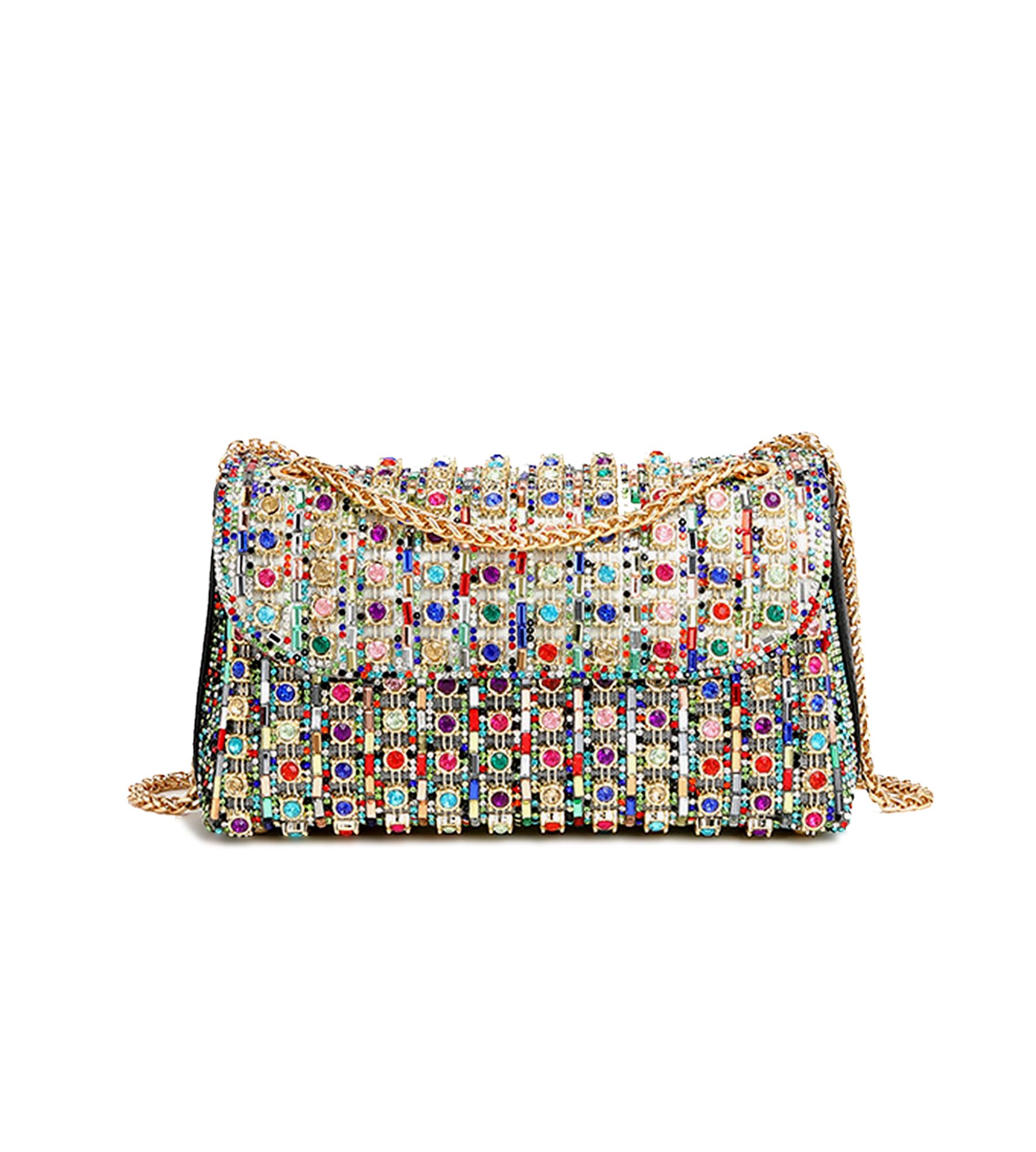 Beaded Rhinestone Clutch for Weddings And Proms