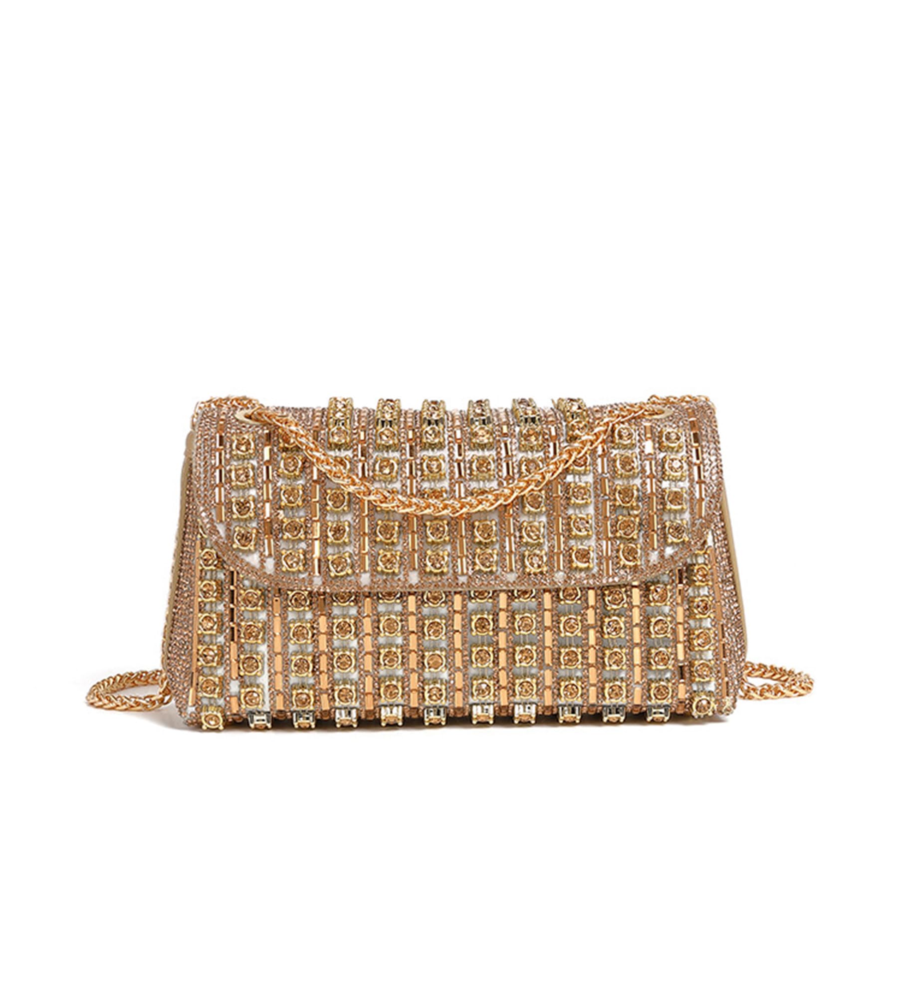 Beaded Rhinestone Clutch for Weddings And Proms