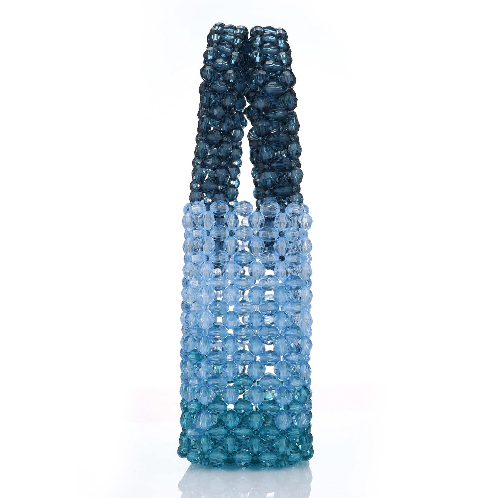 Handmade Gradient Beaded Tote Bag for Events
