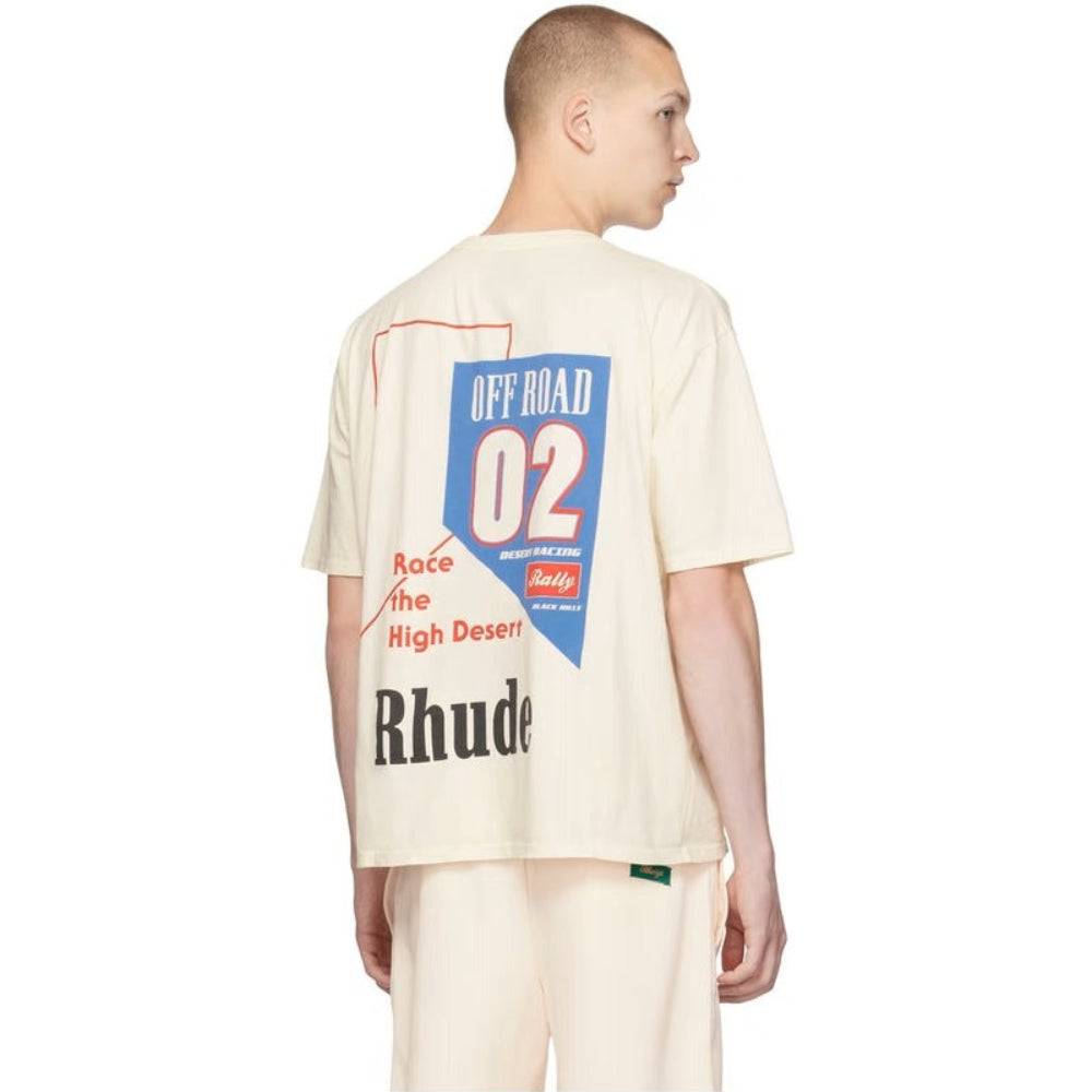 Rhude T Shirt Micro Track Letter Print Short Sleeve T-Shirt