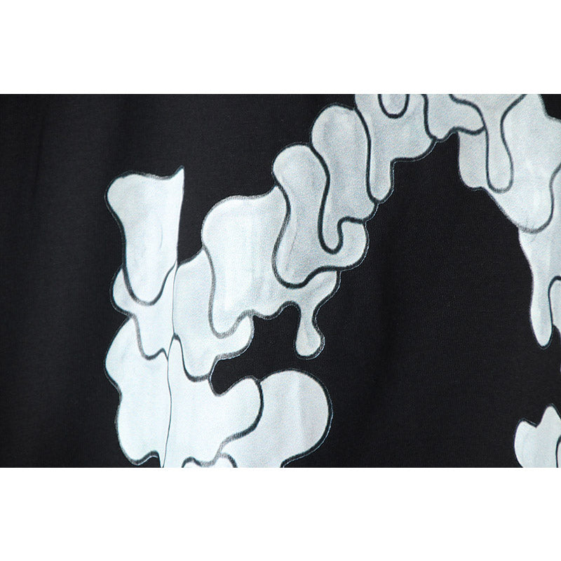 off White Hoodie Melting Arrow Water Drop Printed Hoodie Sweater