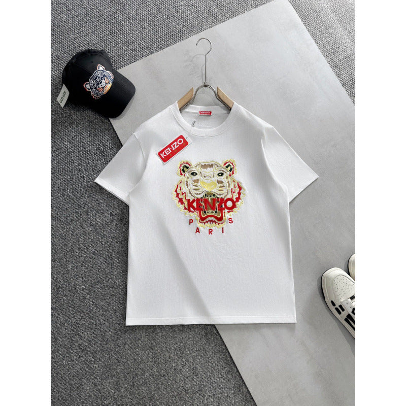KENZO T Shirt Summer Tiger Head Casual