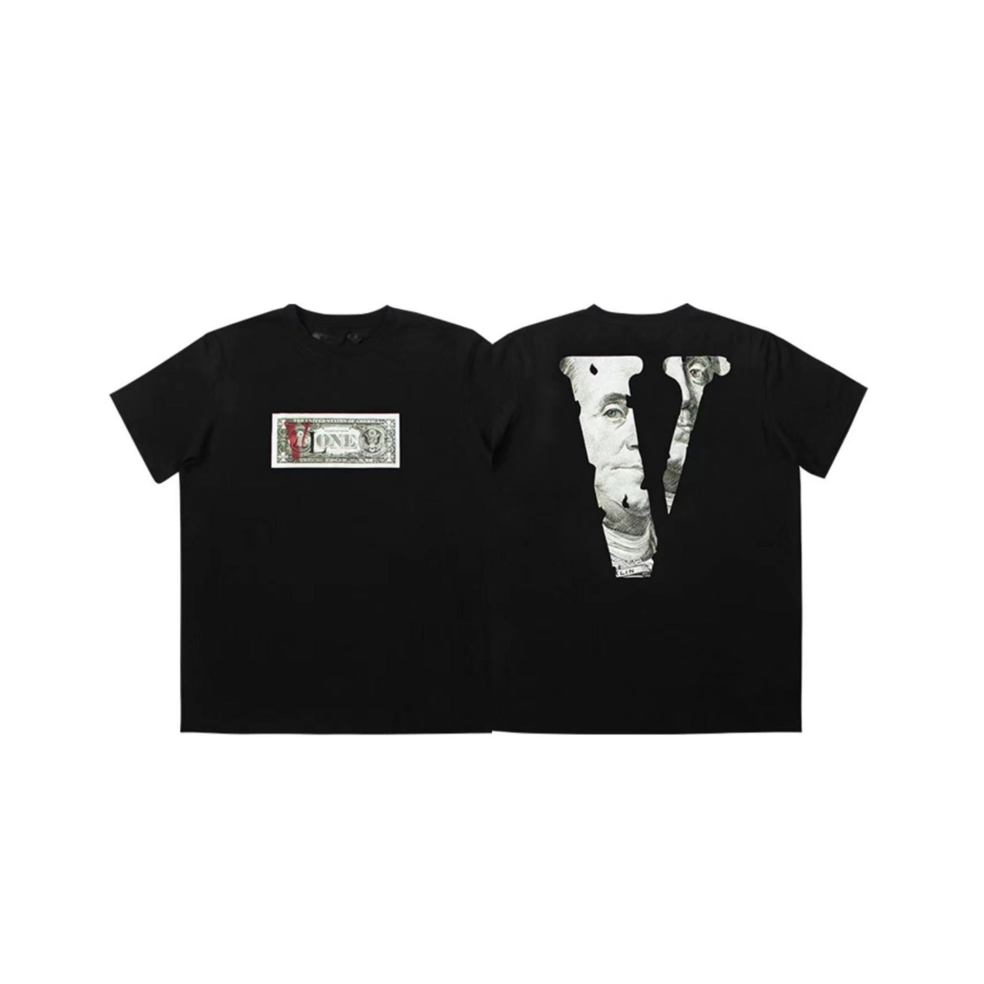 Vlone T Shirt Spring Big V Letter Short Sleeve