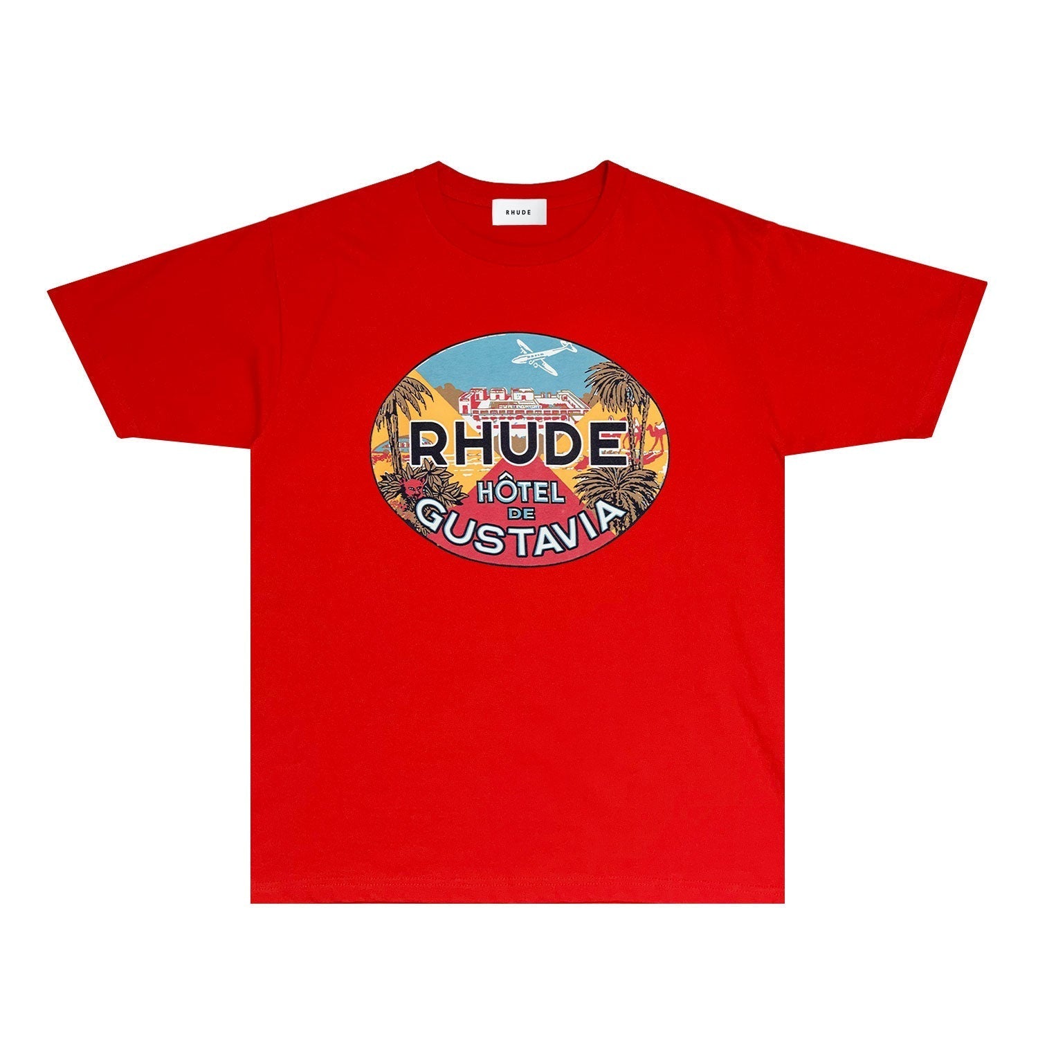 Rhude T Shirts Printed Trendy Pure Cotton