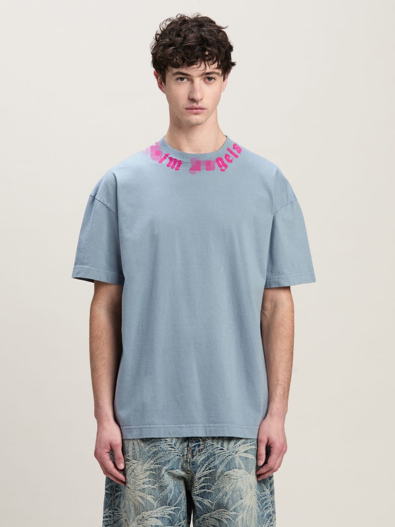 Palm Angels T Shirts Scarf Print Short Sleeve T-Shirt