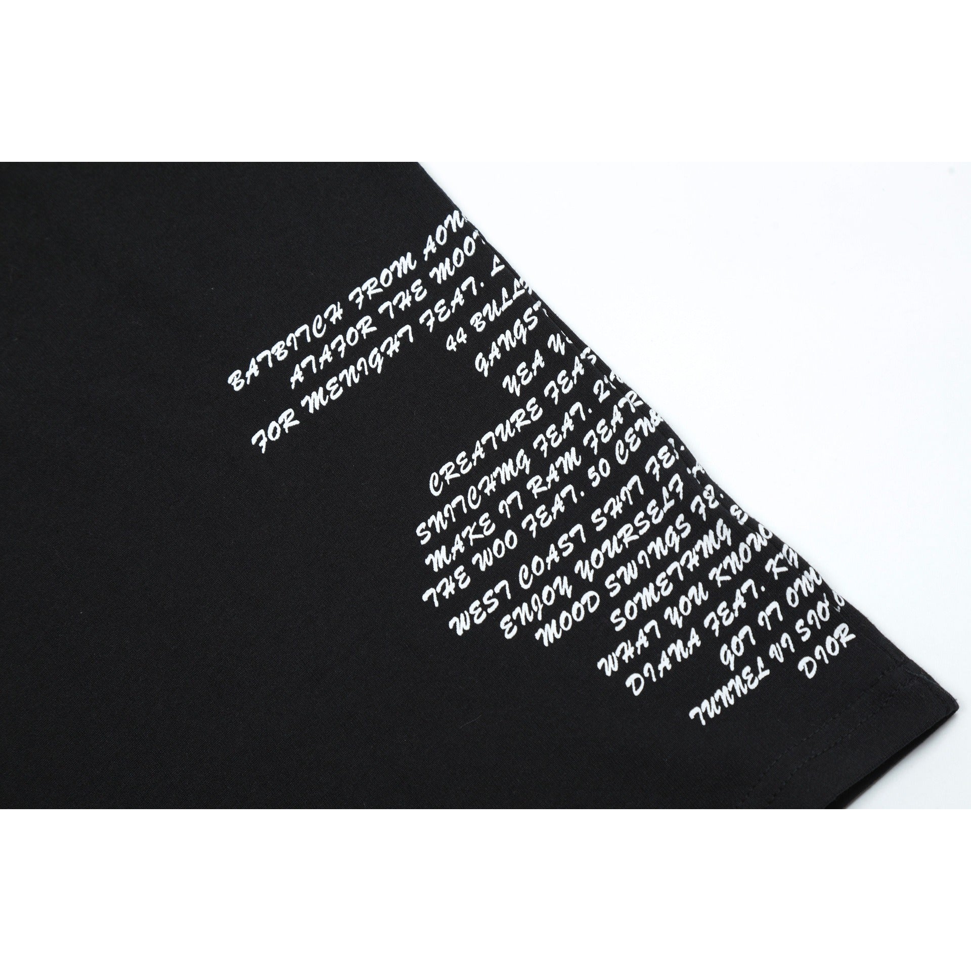 Vlone T Shirt Spring/Summer Pattern Crew Neck Short Sleeve