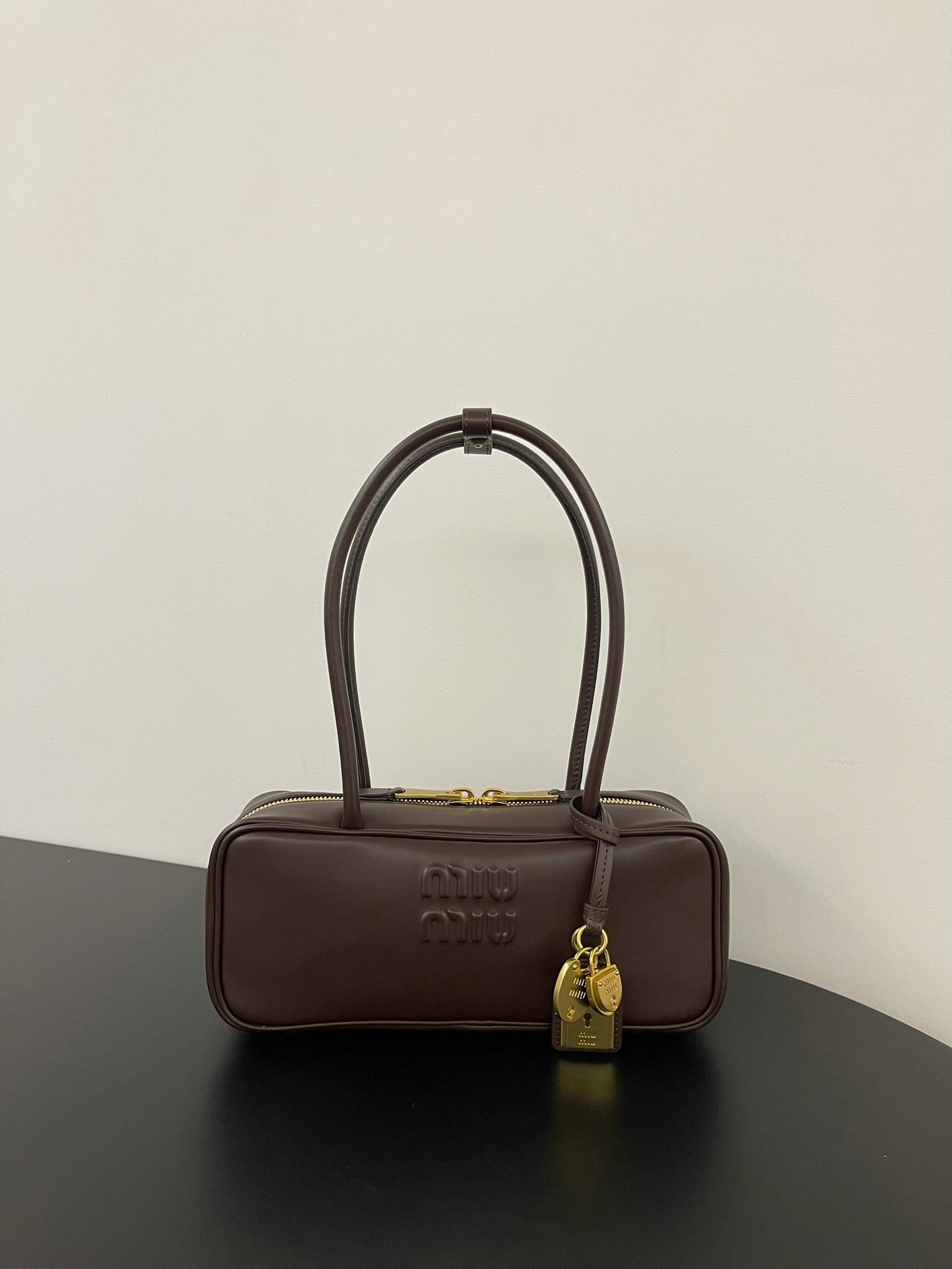 ＭＩ ＭＵ BEAU LEATHER BAG BRIARWOOD SMALL