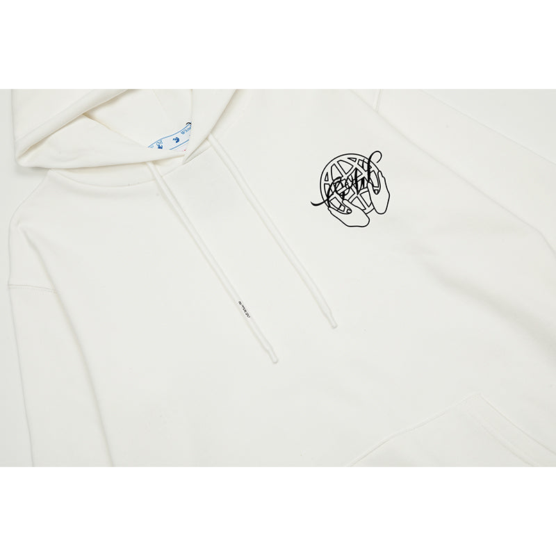 OFF WHITE Hoodie Trendy Street Style Personalized Cotton